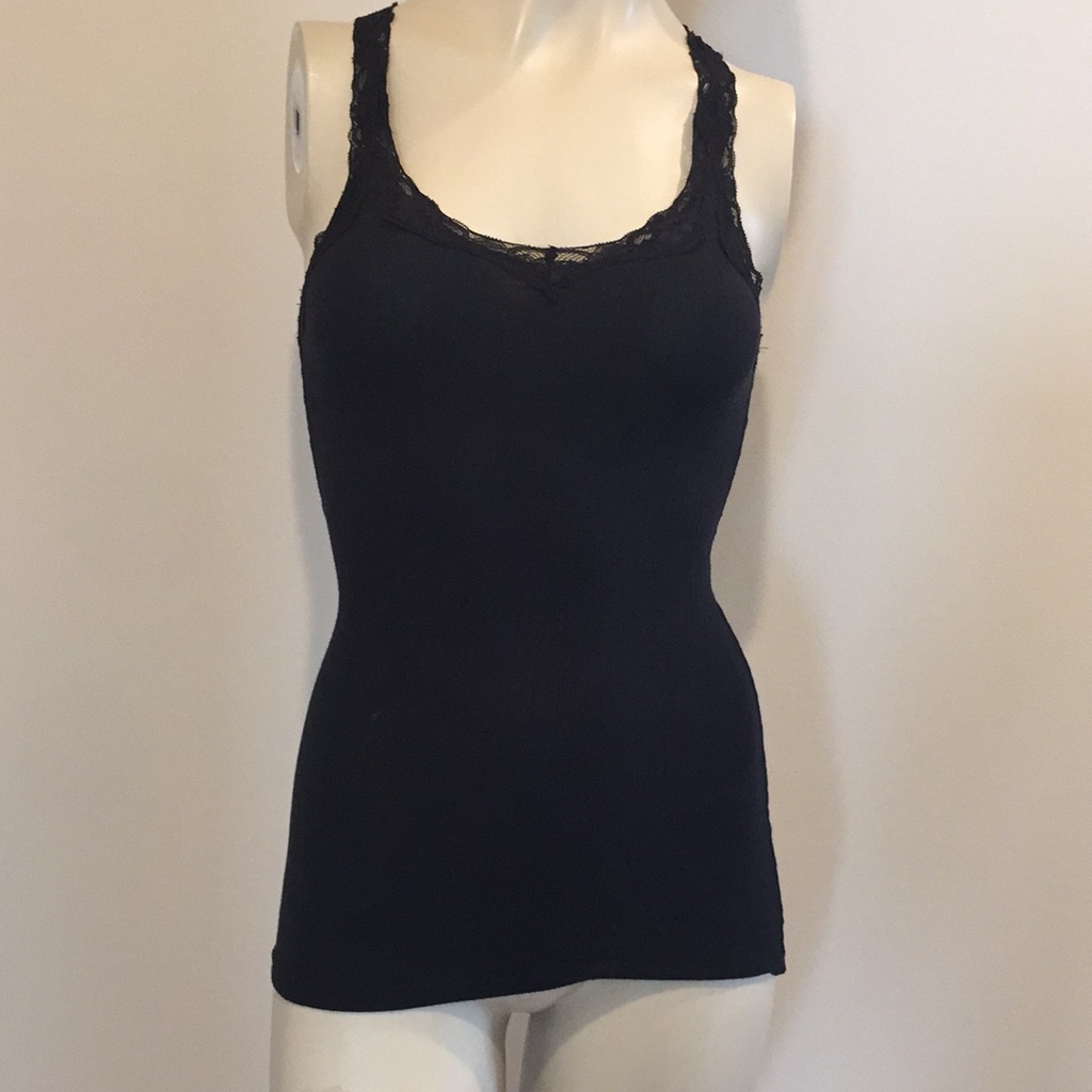 Dark Blue Tank Top Sz S Preowned Dark Blue Tank Top Sz S Preowned